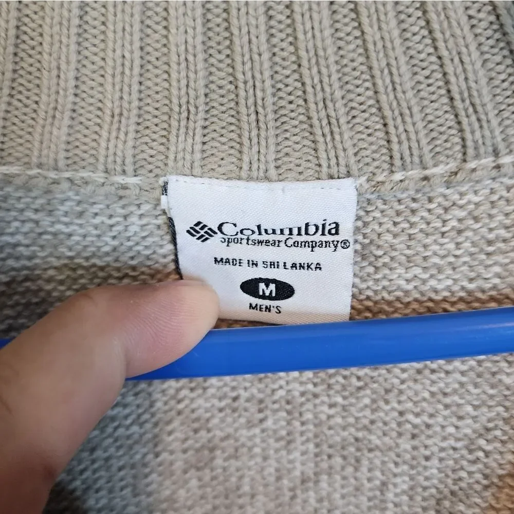 Men's Columbia zip-up fleece sweater, size Medium